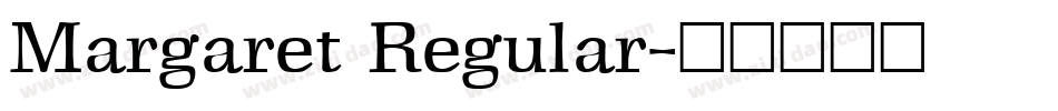 Margaret Regular字体转换